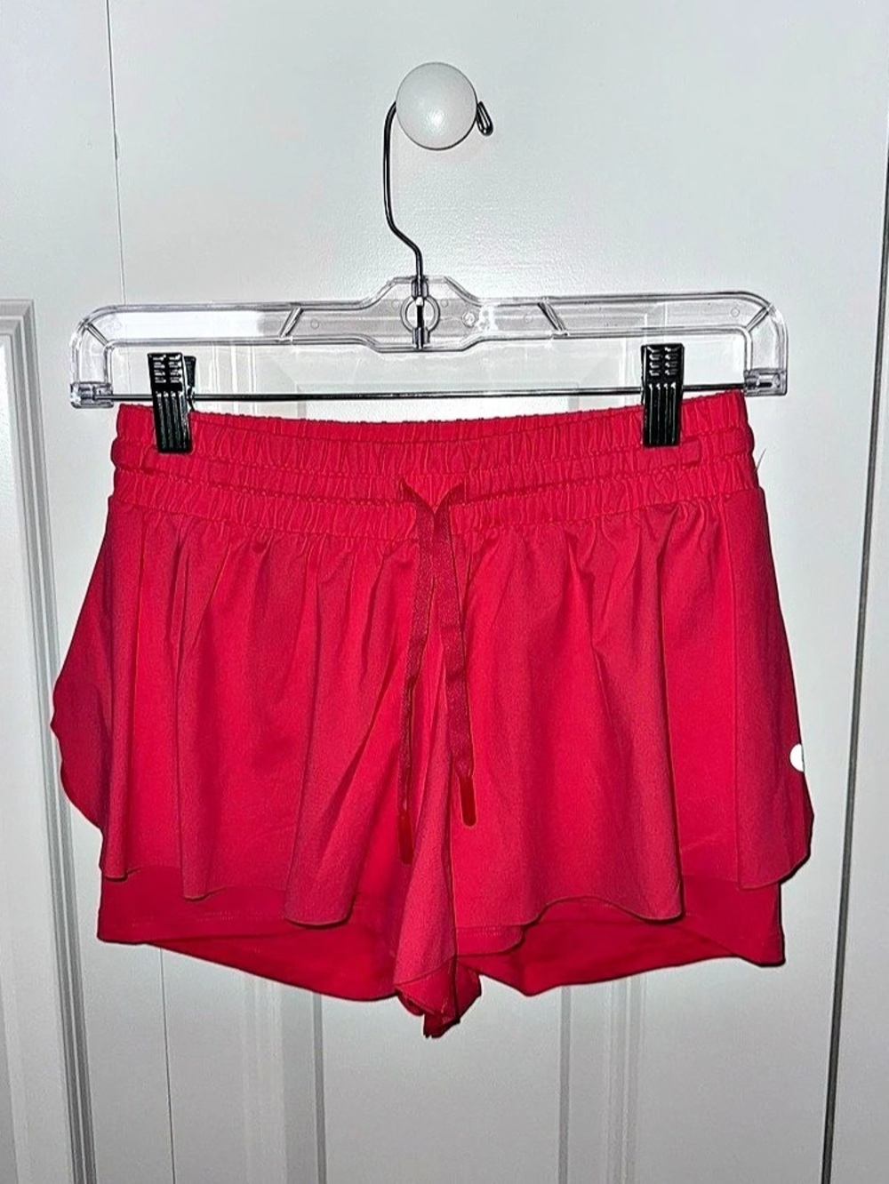 High-Rise Lined Shorts in Pink